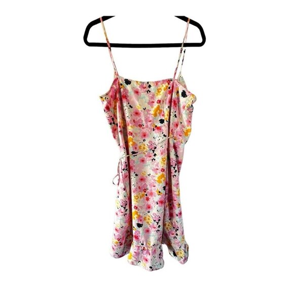 VERO MODA Floral Wrap Dress Pink Size M - Picture 3 of 6